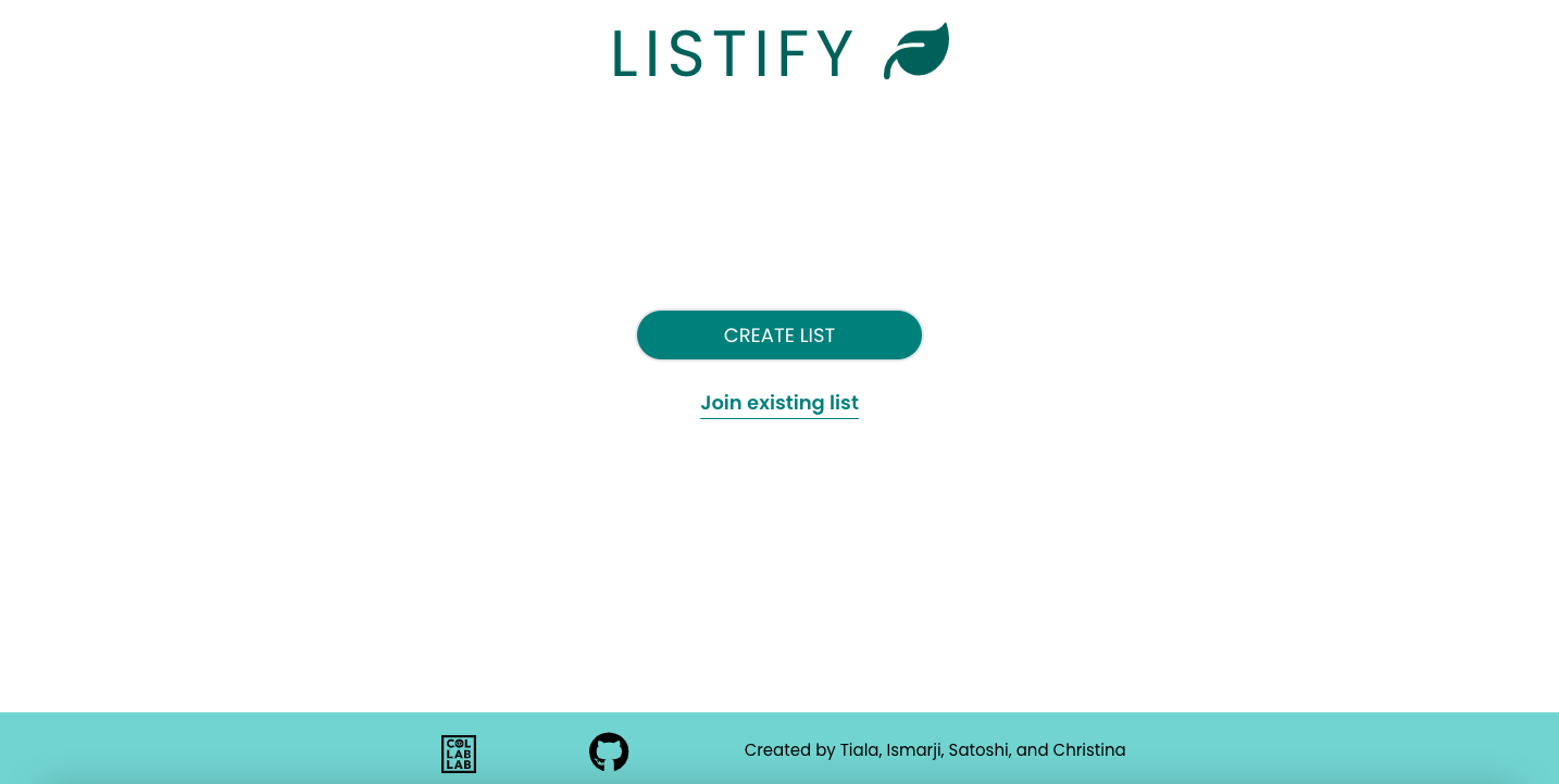 A screenshot of the frontpage of Listify